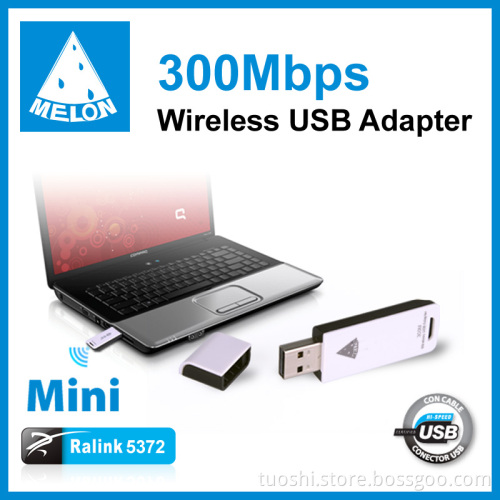 Melon M30, Plug and Play 360 Free Wifi, 300Mbps High Speed mini usb wifi adapter/wifi dongle